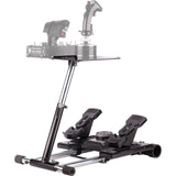 Wheel stand pro deluxe v2 thrustmaster hotas warth houder (zwart, voor thrustmaster hotas warthog, saitek x-55, x52, pro en x65)