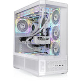 Thermaltake view 370 tg argb snow midi tower behuizing (wit | 2x usb-a | 1x usb-c | rgb | tempered glass)