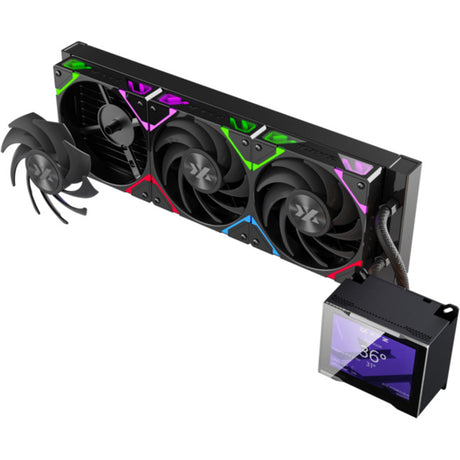 Xyz pc gear hydroview aio 360 waterkoeling (zwart, argb, pwm)