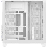 Thermaltake view 390 tg snow midi tower behuizing (wit | 2x usb-a | 1x usb-c | tempered glass)