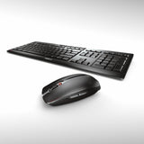 Cherry stream desktop draadloze desktopset (zwart, eu lay-out (qwerty), sx-schaartechnologie, 100%, 1000 - 2400 dpi)