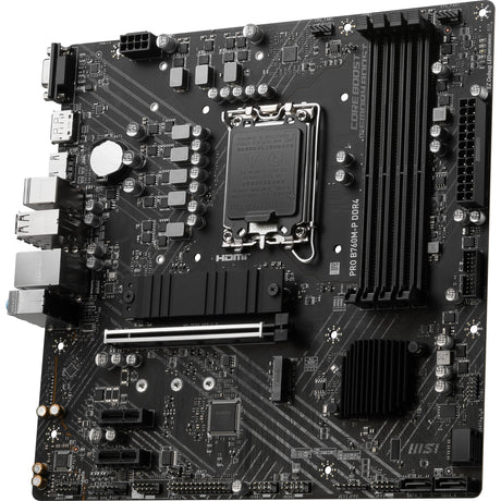 Msi pro b760m-p ddr4 socket 1700 moederbord (zwart, raid, gb-lan, sound, µatx)