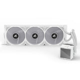 Sharkoon s100 argb waterkoeling (wit, 4-pins pwm fan-connector)