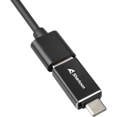 Sharkoon 4-port usb 3.2 gen 1 aluminium usb-hub (zwart)