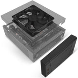 Silverstone sst-ml10b htpc behuizing (zwart | 2x usb-a)