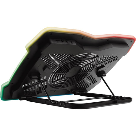 Trust gxt 1126 aura laptopkoeler (zwart, rgb)