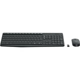 Logitech mk235 draadloze desktopset (zwart, us-international lay-out (qwerty))