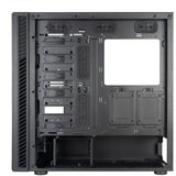 Silverstone seta q1 midi tower behuizing (zwart | 2x usb-a | 1x usb-c)