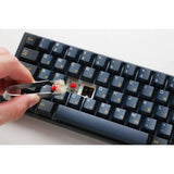 Ducky one 3 pro mini rgb mechanisch gaming toetsenbord (zwart, us lay-out (qwerty), cherry mx2a blue, 60%, rgb led, double-shot pbt, quack mechanics, hot swap)