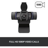 Logitech c920s pro hd webcam (zwart)