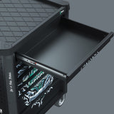 Wera 9700 tool rebel werkplaatswagen 1, 94-delig gereedschapswagen (zwart, incl. 4 schuimrubber inzetstukken met gereedschap)