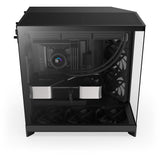 Nzxt h9 flow midi tower behuizing (zwart (mat) | 2x usb-a | 1x usb-c | tempered glass)