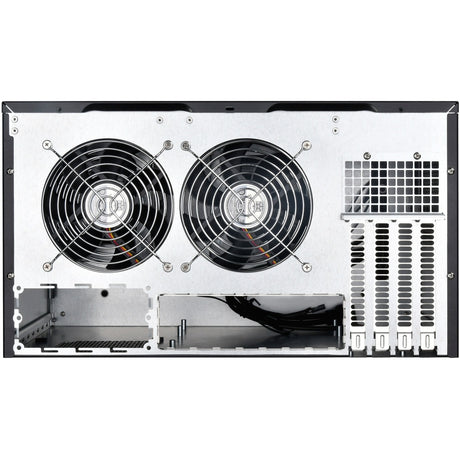Silverstone cs381b v1.1 rack behuizing (zwart | 2x usb-a 3.2 (5 gbit s) | 2x audio)