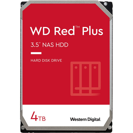 Wd red plus 4 tb harde schijf (40efpx, sata 600, 24 7, af)