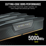 Corsair vengeance 32 gb ddr5-6000 (2x 16 gb) werkgeheugen (zwart, cmk32gx5m2b6000c30, xmp 3.0)