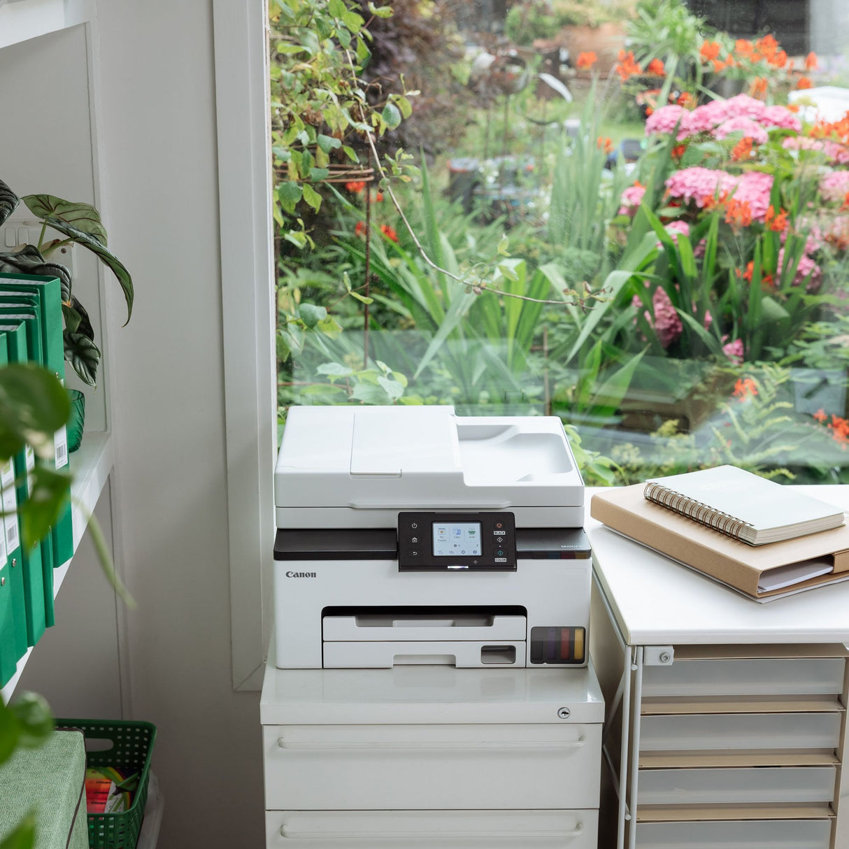 Canon maxify gx2051 all-in-one inkjetprinter met faxfunctie (wit, printen, kopiëren, scannen, faxen, wi-fi)