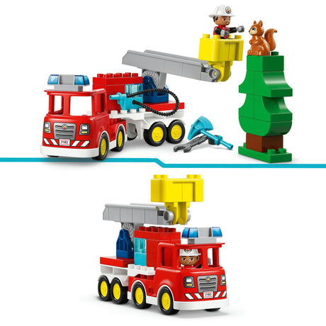 Lego duplo - brandweertruck - inclusief slang en brandweerman