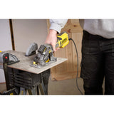 Stanley fatmax 650w multimateriaalzaag handcirkelzaag (geel zwart, met koffer)
