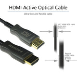 Act connectivity hdmi premium 4k active optical cable v2.0 hdmi-a male - hdmi-a male, 20 meter kabel (zwart)