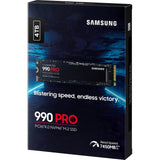 Samsung 990 pro 4 tb ssd (mz-v9p4t0bw, pcie gen 4.0 x4, nvme 2.0)
