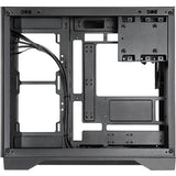 Chieftec visio air midi tower behuizing (zwart | 2x usb-a | 1x usb-c | tempered glass)