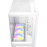 Antec c5 curve argb midi tower behuizing (wit | 2x usb-a | 1x usb-c | tempered glass)