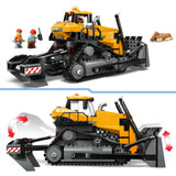 Lego ® city gele bulldozer, bouwplaatsvoertuig - 60466