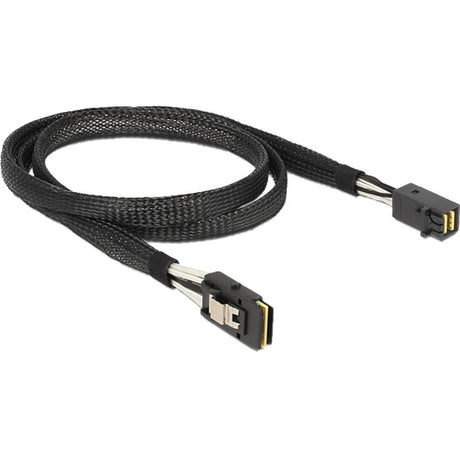 Delock mini sas hd sff-8643 naar mini sas sff-8087 adapterkabel (zwart, 1 meter)