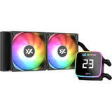 Xyz pc gear aquapulse aio 240 waterkoeling (zwart, argb, pwm)