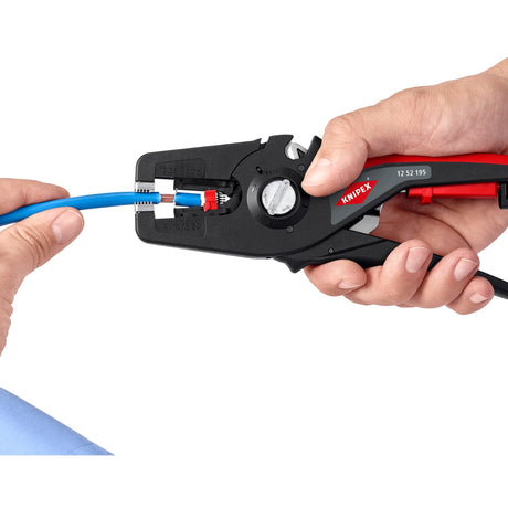 Knipex precistrip16 serie - automatische isolatiestriptang - 195mm - ergonomische handgreep - duits vakmanschap