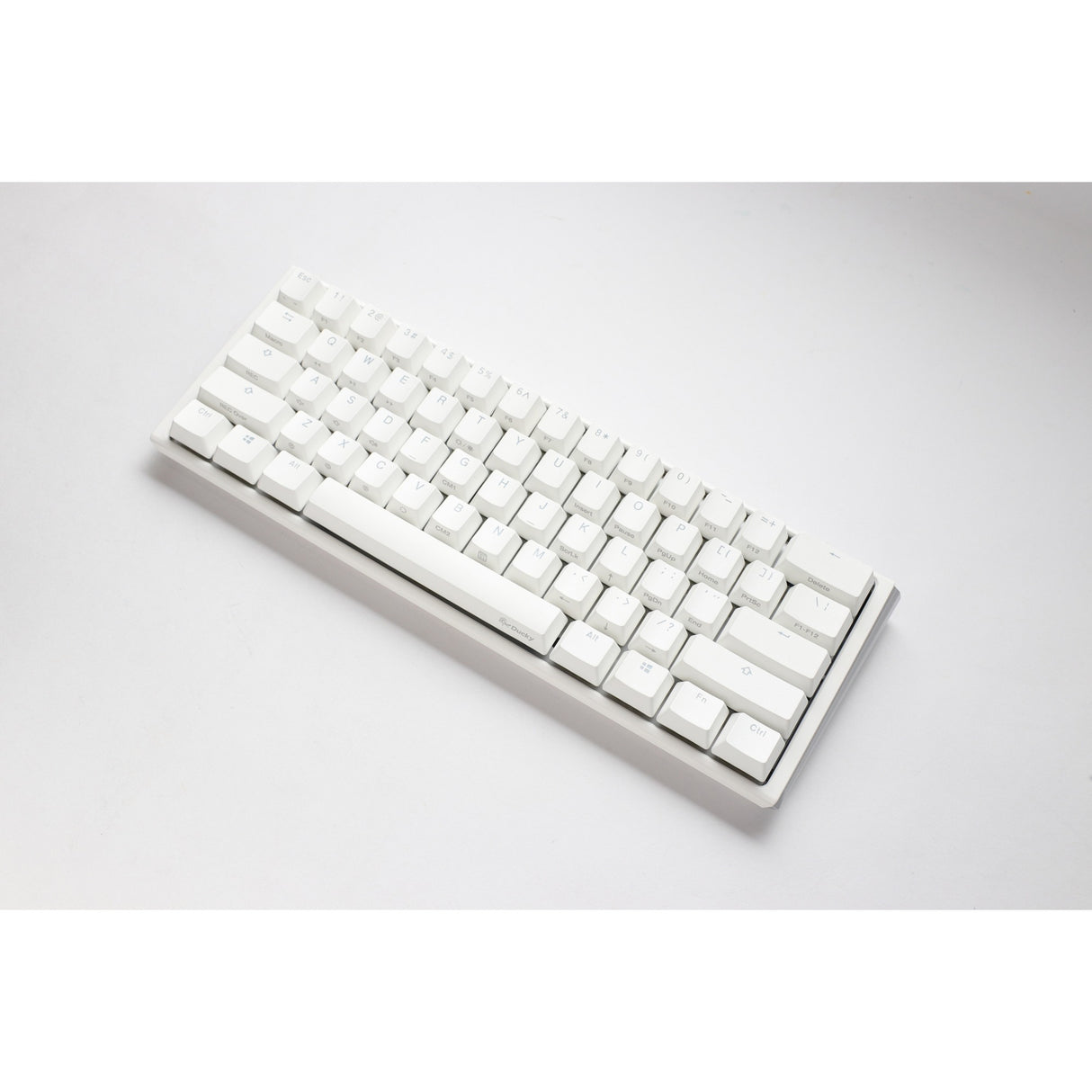 Ducky one 3 classic pure white mini rgb mechanisch toetsenbord (wit, us lay-out (qwerty), cherry mx red, 60%, rgb led, double-shot pbt, hot-swappable, quack mechanics)