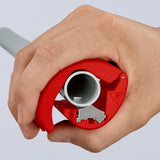 Knipex bix snijder voor kunststof pijpen en afdichtingshulzen 90 22 10 bk