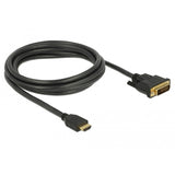 Delock hdmi naar dvi-d kabel (zwart, 2 meter)