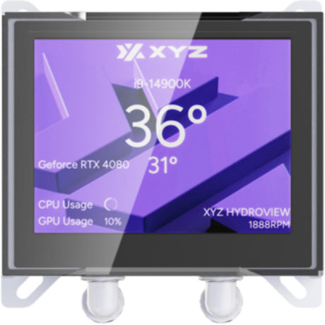 Xyz pc gear hydroview aio 360 waterkoeling (wit, argb, pwm)