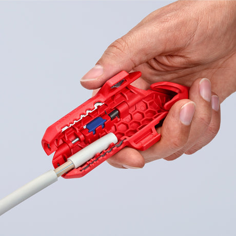 Knipex universeel ontmantelingsgereedschap - ergostrip rechts - rood