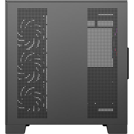 Xyz pc gear tesseract a-rgb midi tower behuizing (zwart | 2x usb-a | 1x usb-c | rgb | tempered glass)