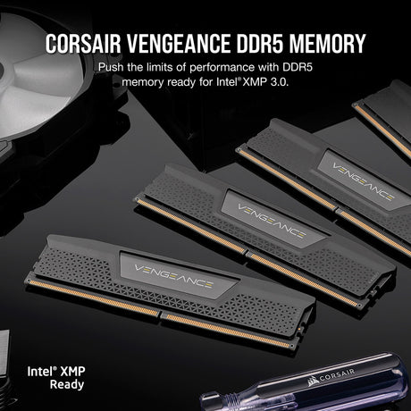 Corsair vengeance 32 gb ddr5-6000 (2x 16 gb) werkgeheugen (zwart, cmk32gx5m2e6000c36, xmp 3.0)
