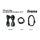 Iiyama prolite xub2293hsu-w7 21.5 monitor (wit (mat), hdmi, displayport, 2x usb-a)
