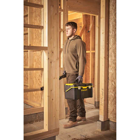 Stanley gereedschapskoffer cantilever 19 gereedschapsbox (zwart geel)