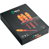 Wera 160 i 6 schroevendraaierset kraftform plus serie 100 + rek (rood geel, 6-delig)