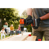Black+decker 18v schroefklopboormachine + 18v pendeldecoupeerzaag bundel (zwart oranje)