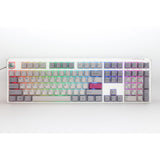 Ducky one 3 mist grey rgb mechanisch toetsenbord (lichtgrijs, us lay-out (qwerty), cherry mx red, 100%, rgb led, double-shot pbt, hot-swappable, quack mechanics)