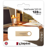 Kingston datatraveler se9 g3 128 gb usb-stick (goud, dtse9g3 128gb, usb-a 3.2 (5 gbit s))