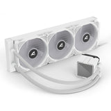 Sharkoon s100 argb waterkoeling (wit, 4-pins pwm fan-connector)