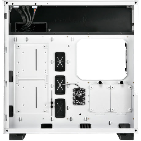 Sharkoon pure steel rgb midi tower behuizing (wit | 2x usb-a | rgb | tempered glass)