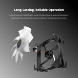 Montech hp140 argb pwm case fan (zwart, 140 x 140 x 25 mm)
