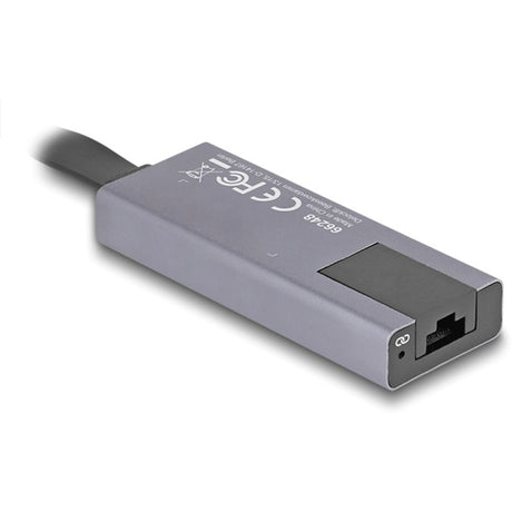 Delock usb-c > 2.5 gigabit lan slim netwerkadapter (grijs)