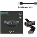 Logitech c920s pro hd webcam (zwart)