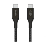 Belkin boostcharge usb-c > usb-c kabel (zwart, 1 meter, 240 w)
