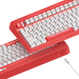 Iqunix og80 joy vendor wireless mechanical keyboard (rood, us lay-out (qwerty), iqunix moonstone, 80% (tkl), rgb leds, hot-swappable, pbt, 2.4ghz | bluetooth 5.1 | usb-c)